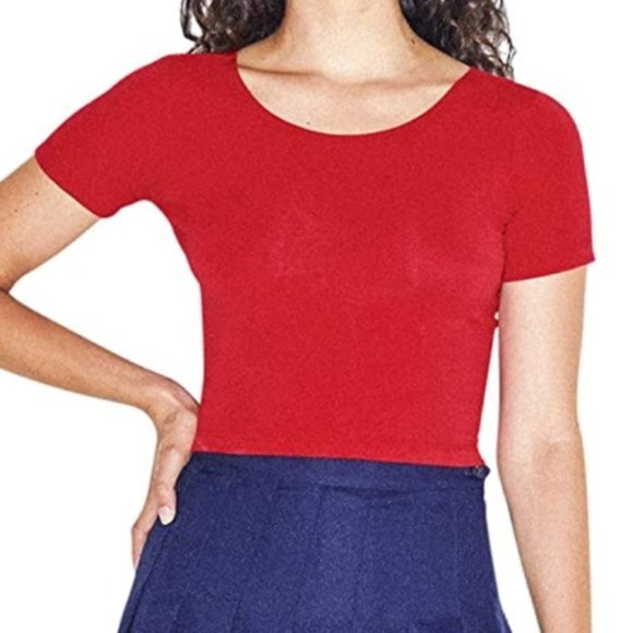 NWT Short Sleeve Scoop Neck American Apparel Top - Picture 1 of 7